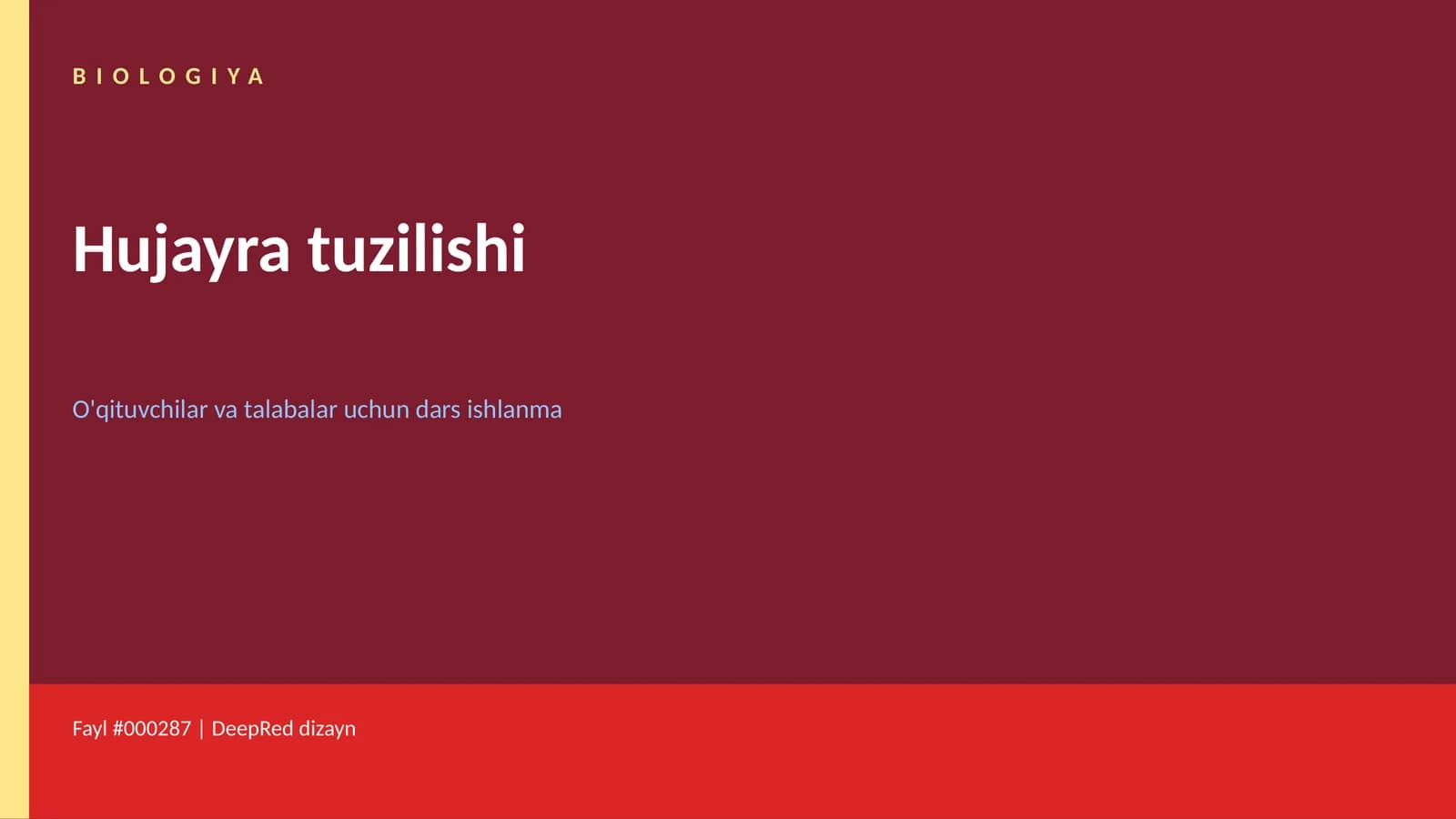 Hujayra tuzilishi