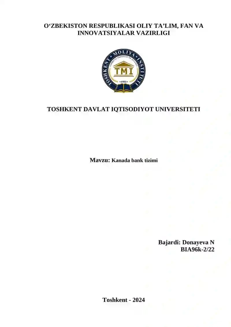 Kanada bank tizimi