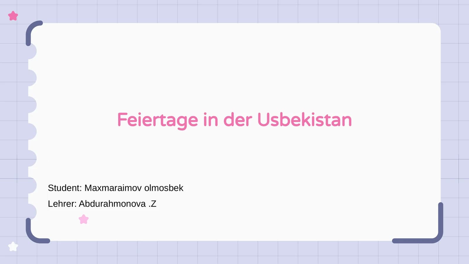 Feiertage in Usbekistan