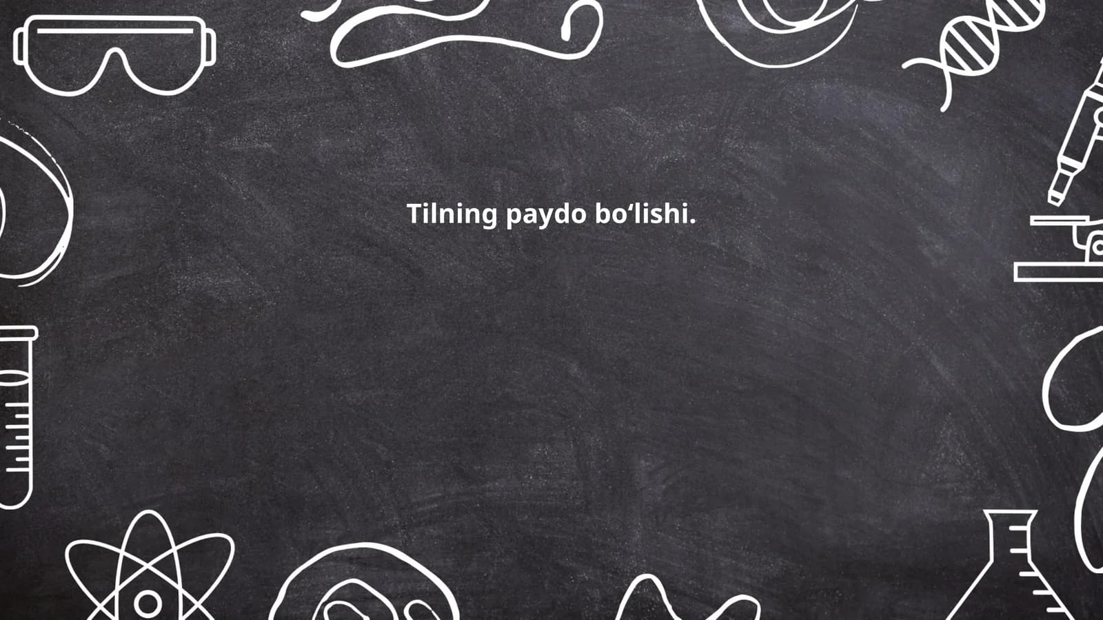 Tilning paydo boʻlishi