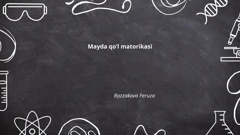Mayda qo‘l matorikasi