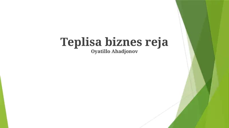 Teplisa biznes reja