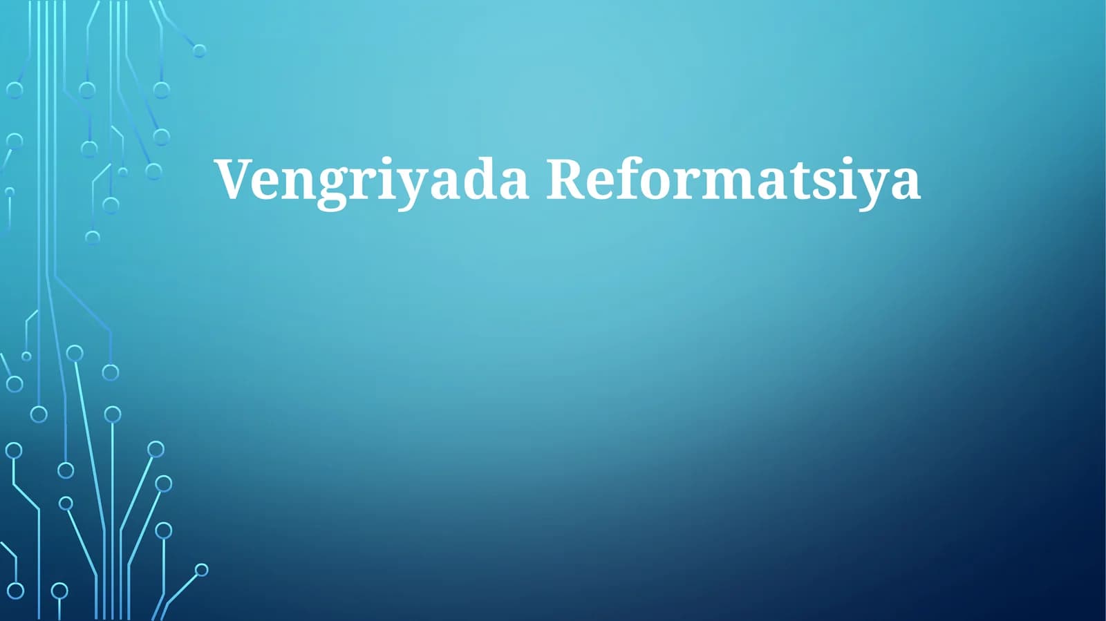 VengriyadaReformatsiya