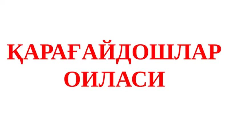 Қарағайдошлар оиласи