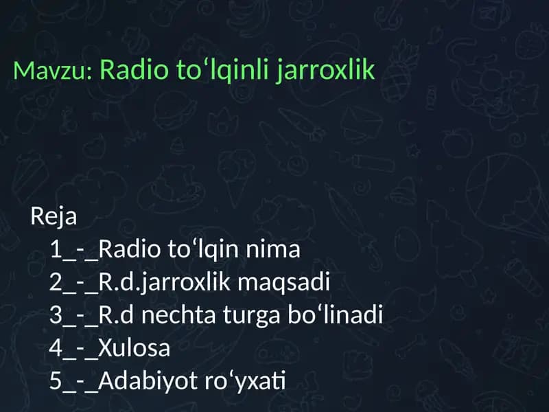 Radio toʻlqinli jarrohlik