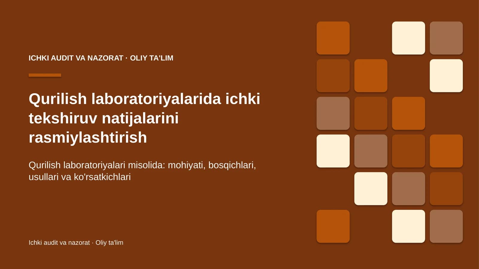 qurilish laboratoriyalarida ichki tekshiruv natijalarini rasmiylashtirish 3708