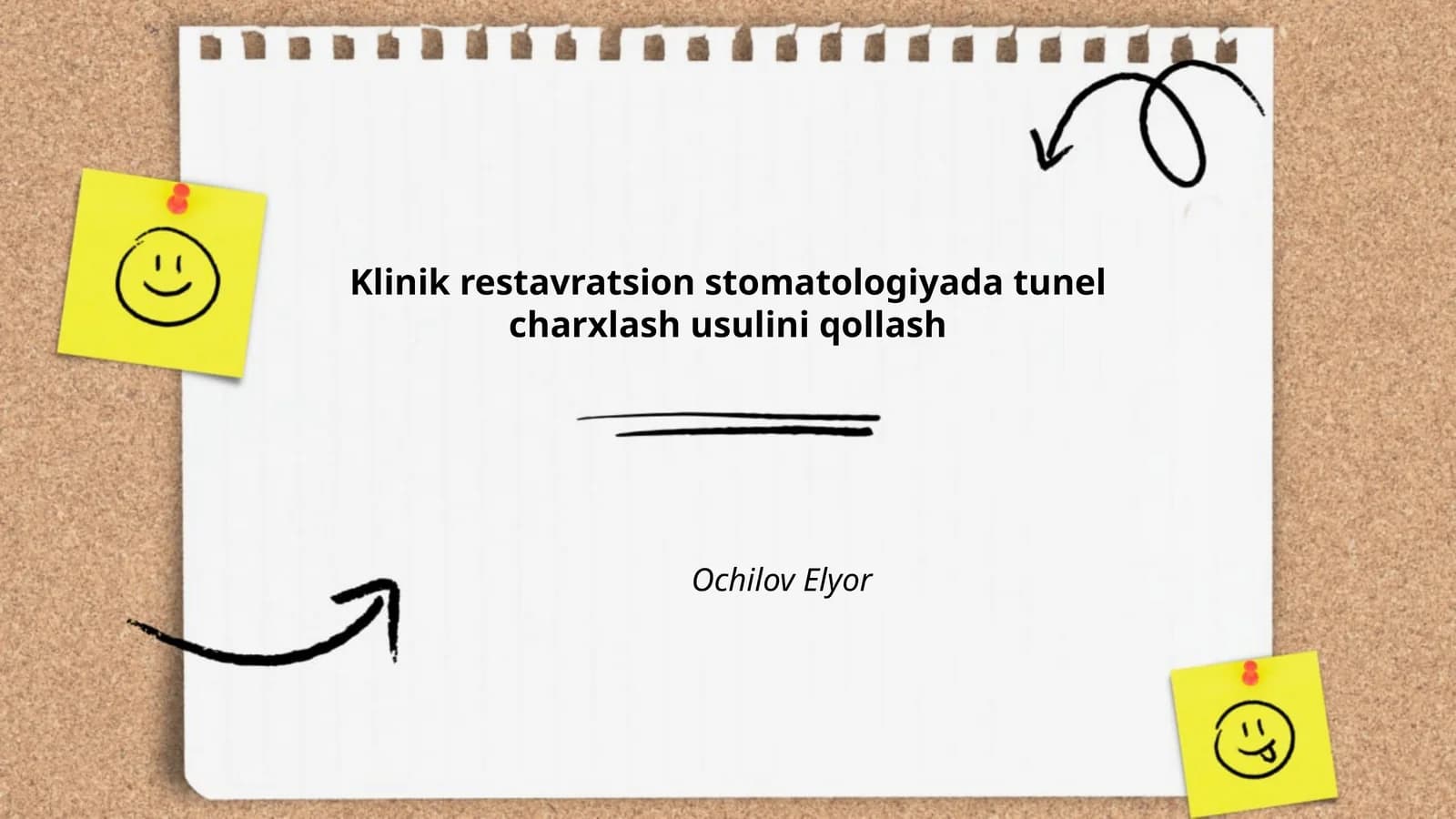 Tunel charxlash usulini qollik