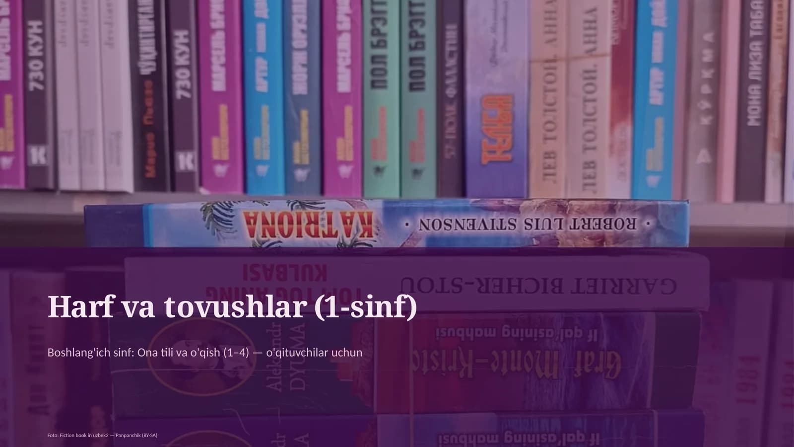 Harf va tovushlar (1-sinf)