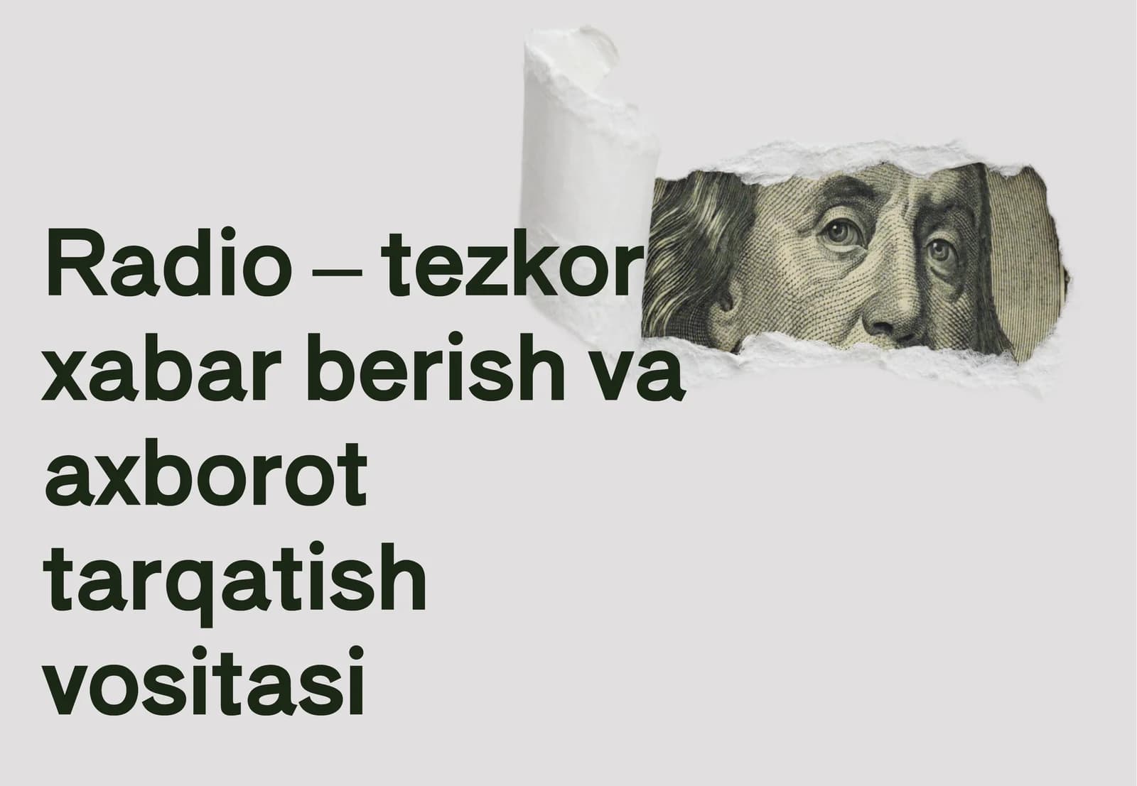 Radio – tezkor xabar berish va axborot tarqatish vositasi