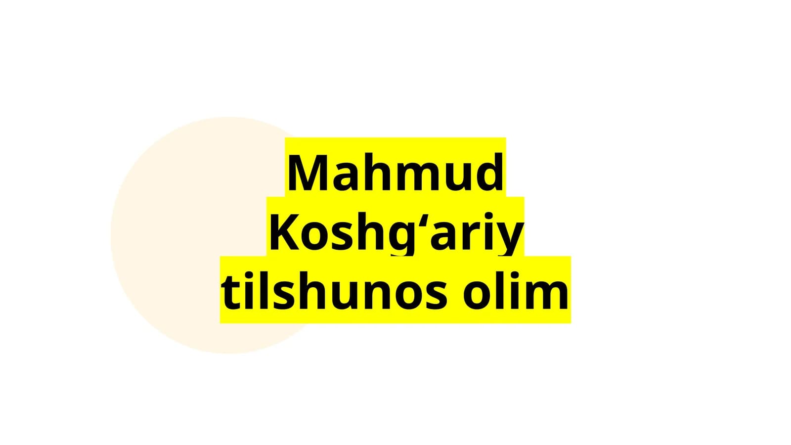 Mahmud Koshgʻariy tilshunos olim
