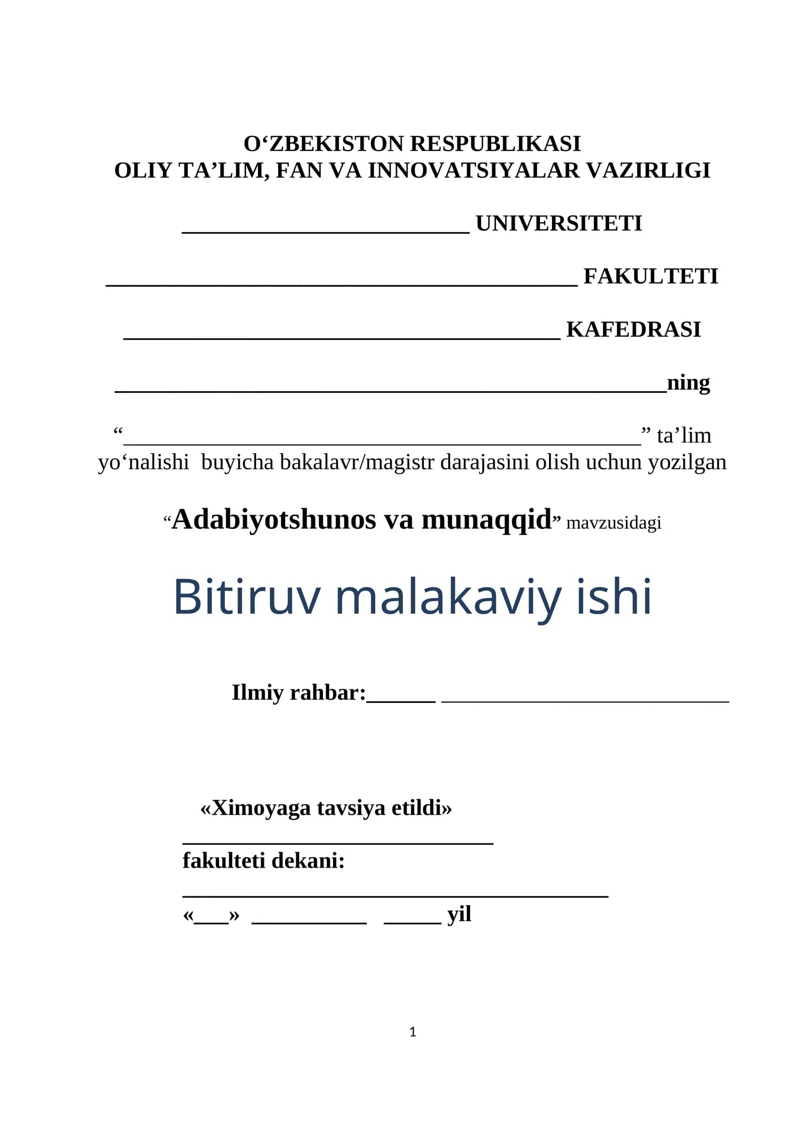 Adabiyotshunos va munaqqid
