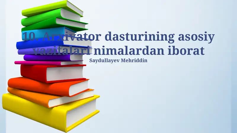Arxivator Dasturi