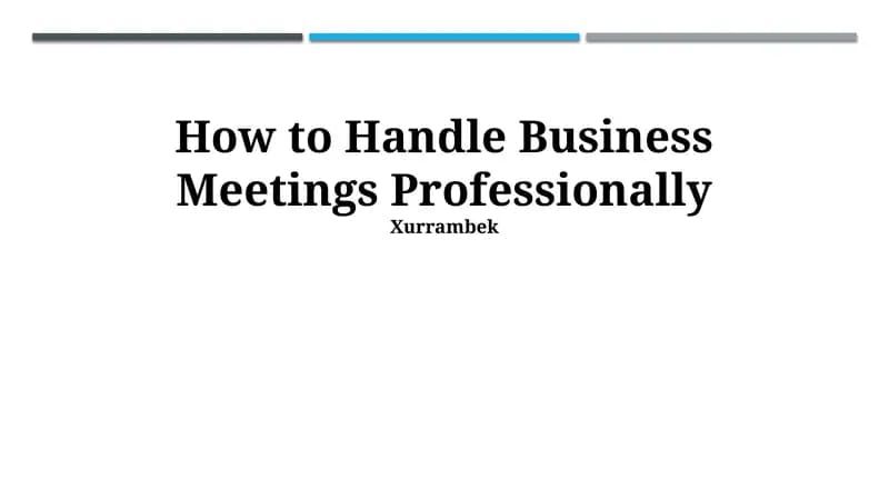 Meeting Preparation & Agenda Setting