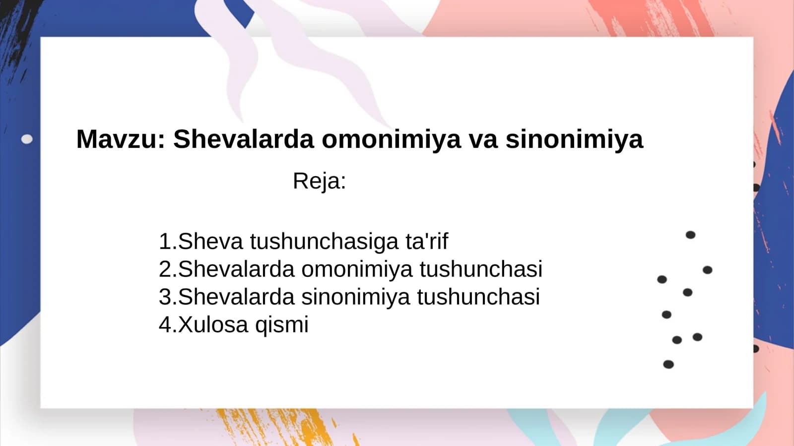Shevalarda omonimiya va sinonimiya