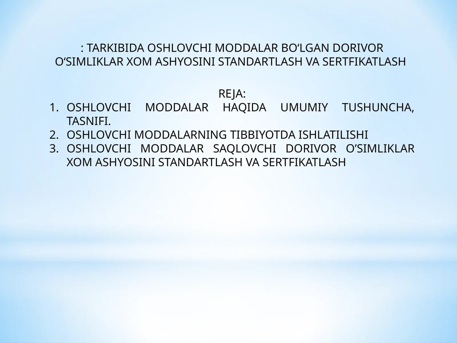 Oshlovchi moddalar