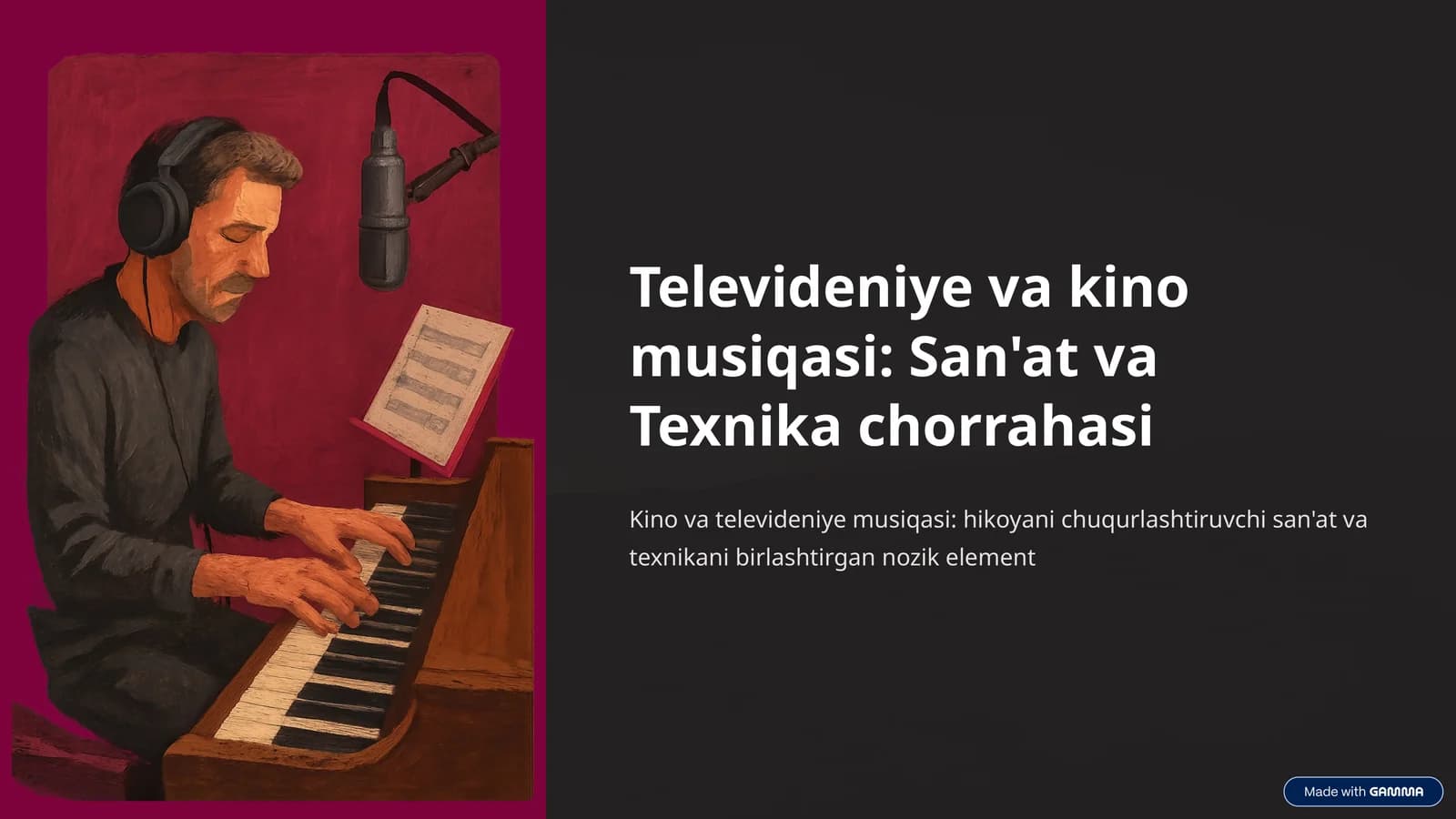 Televideniya va kino musiqasi