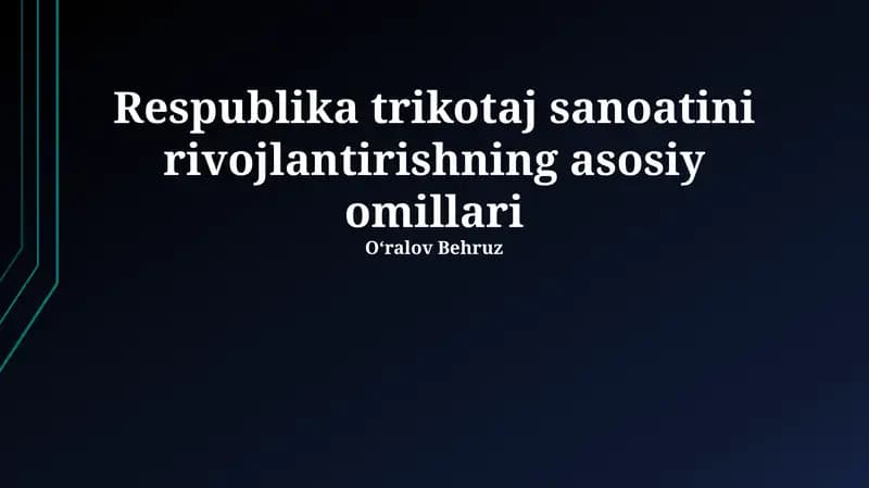 Ishchi Kuchi va Malakasi