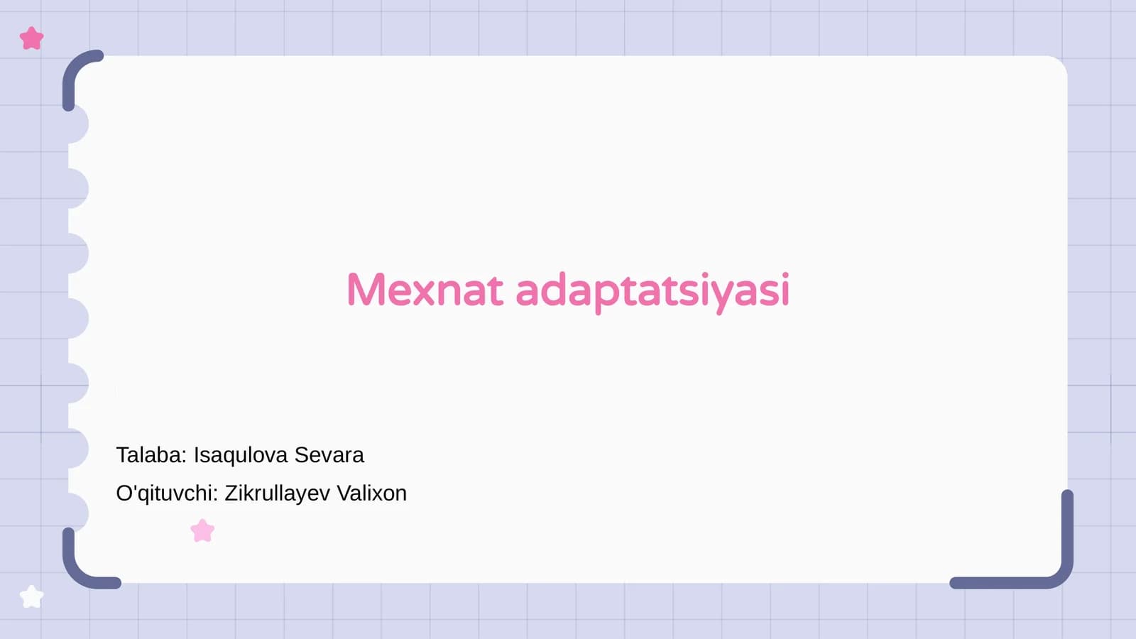 Mexnat adaptatsiyasi