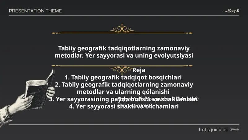 Tabiiy geografik tadqiqotlarning zamonaviy metodlar