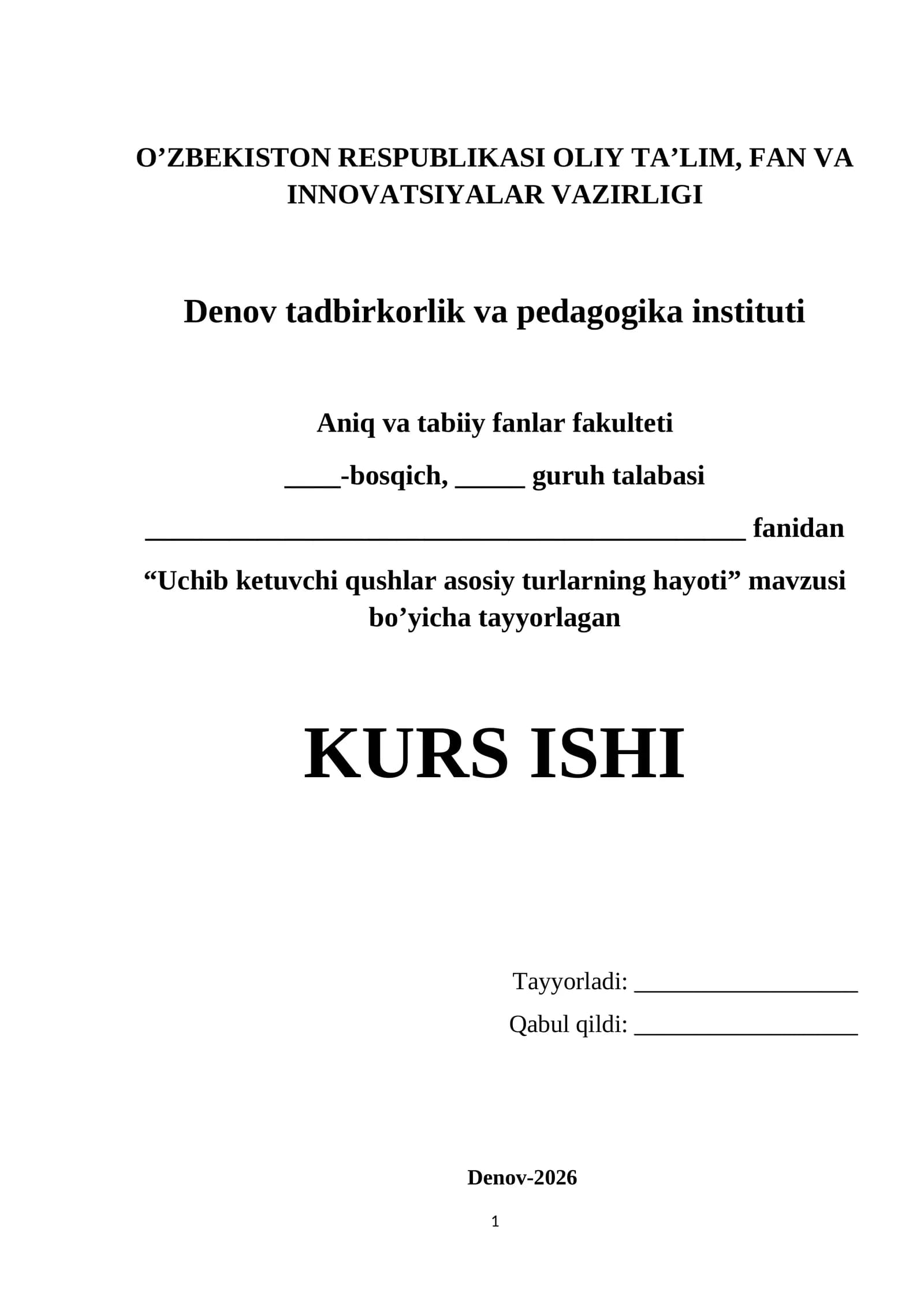 Uchib ketuvchi qushlar asosiy turlarning hayoti