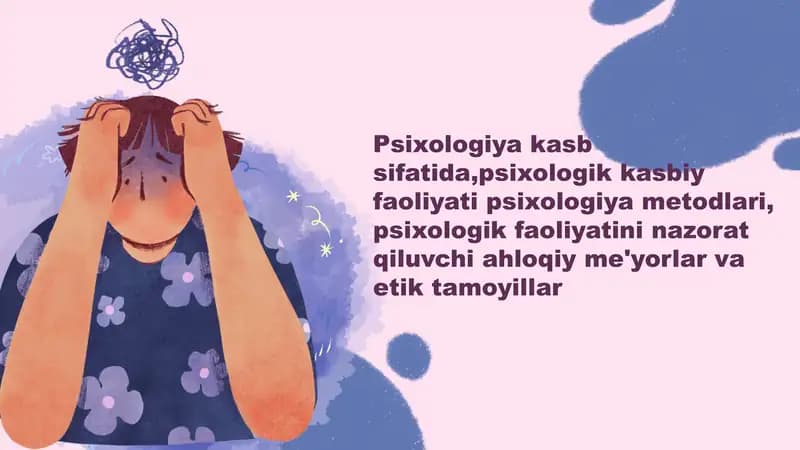 Psixologiya kasbiy faoliyat