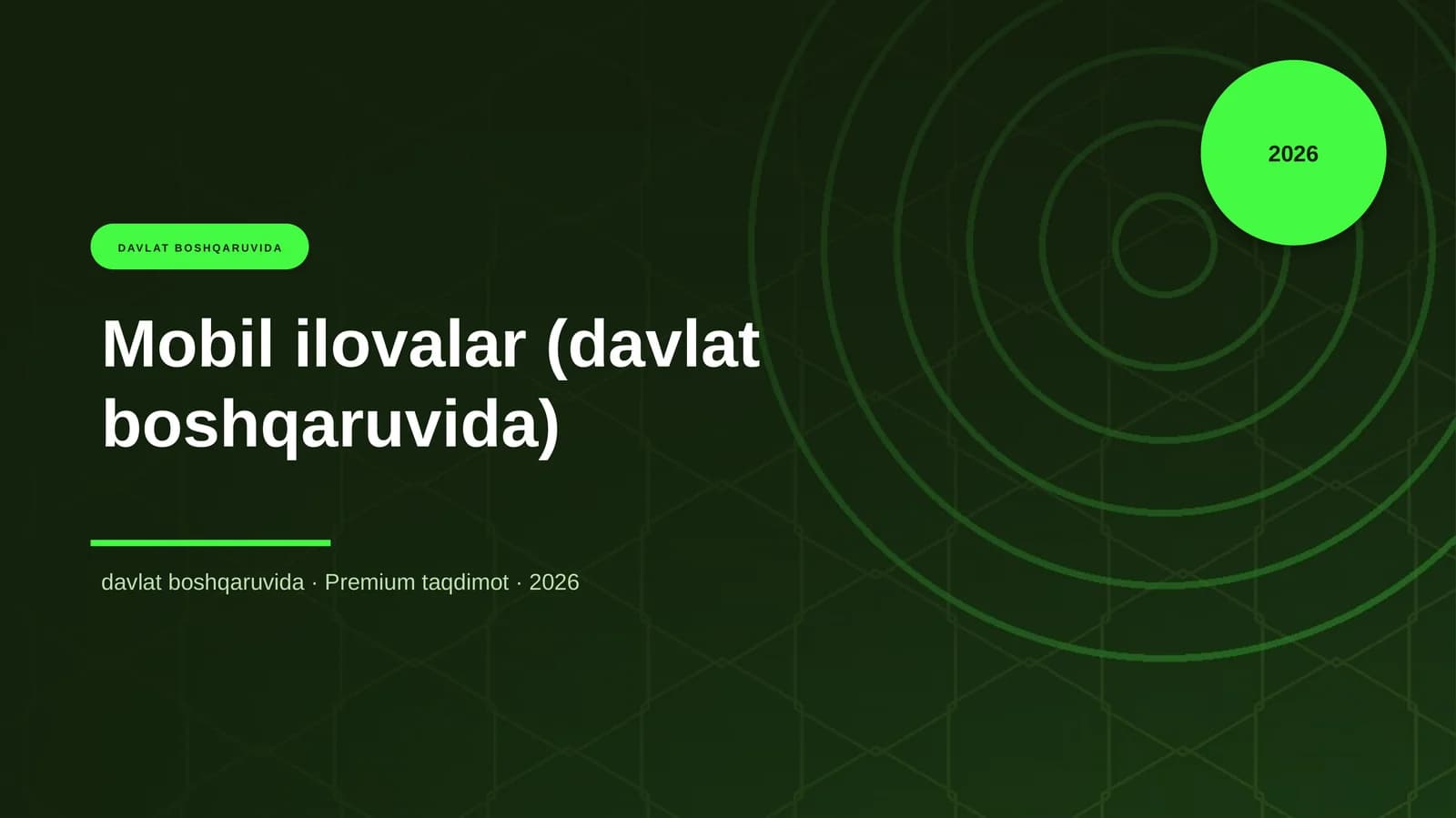 Mobil ilovalar (davlat boshqaruvida)
