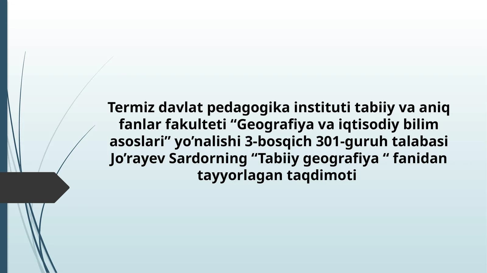Tabiiygeografiya