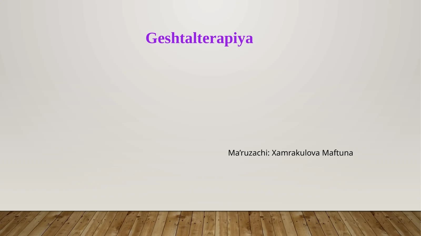 Geshtalterapiya