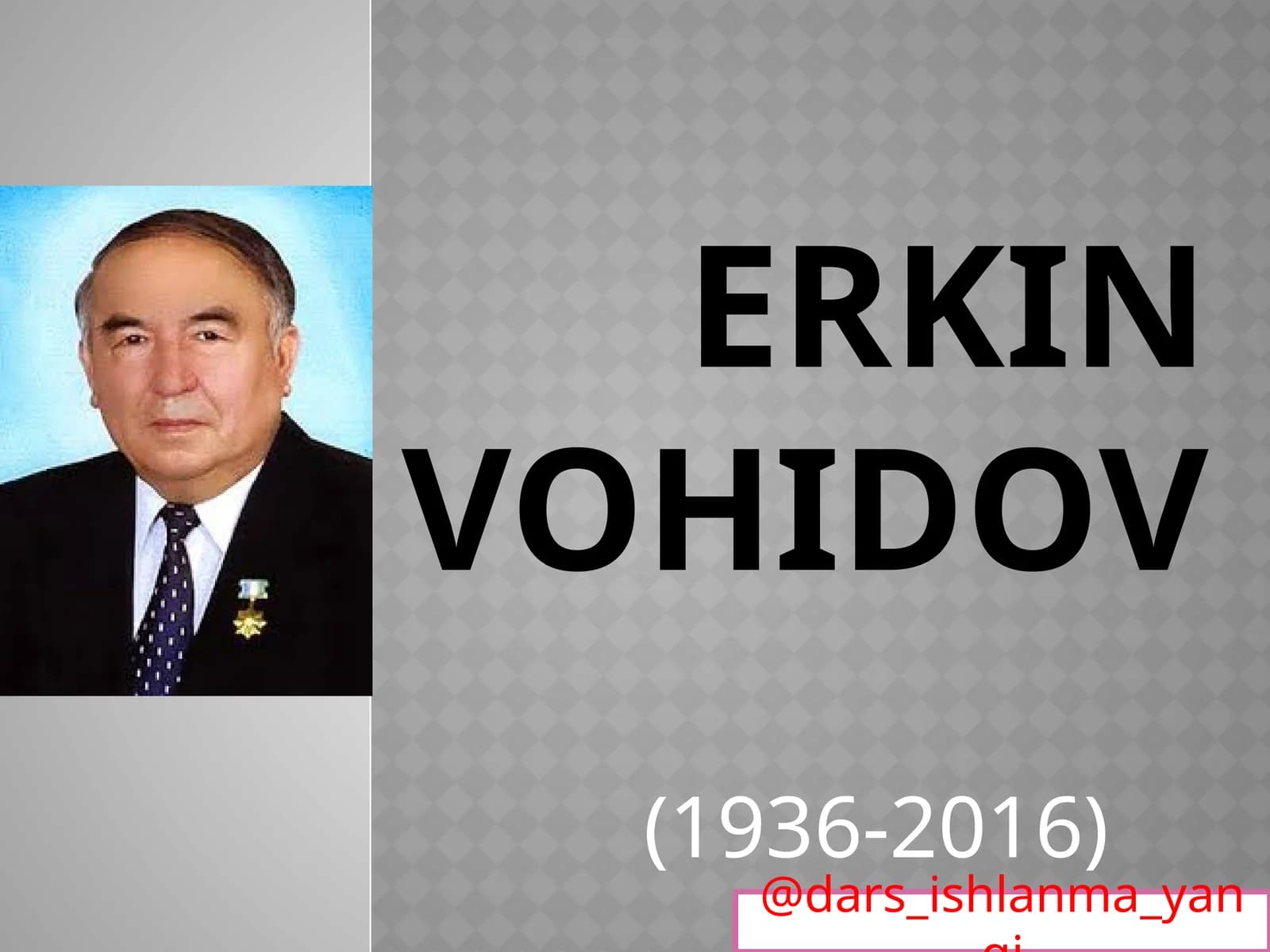 ERKIN VOHIDOV