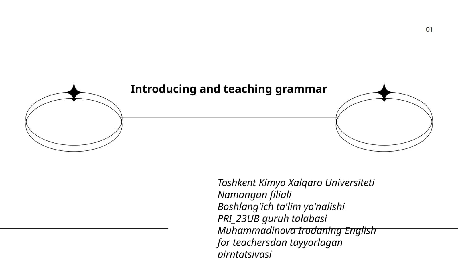 Introducing and teaching grammar