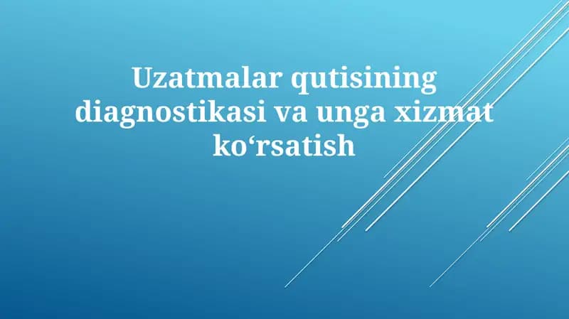 Uzatish kabeli qutilari