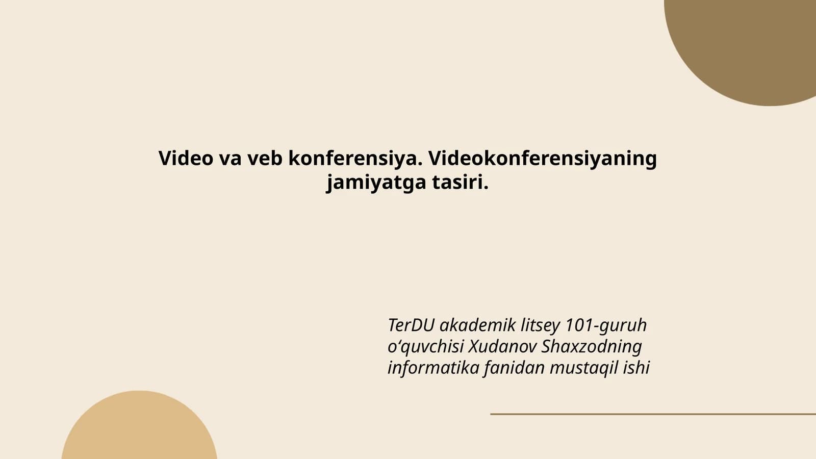 Video va veb konferensiya