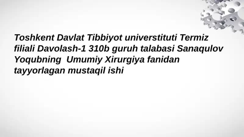 GIBRID OPERATSIYALAR