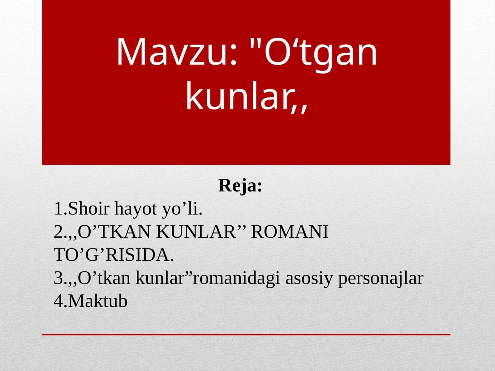 O’TKANKUNLAR