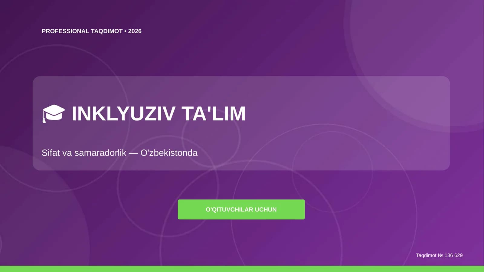 INKLYUZIV TA'LIM