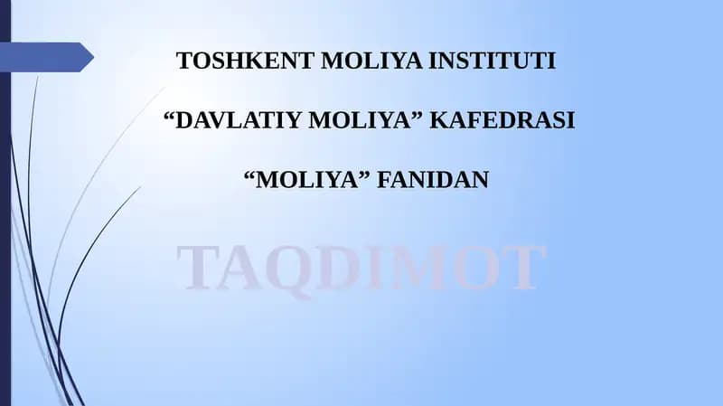 7-mavzu:Moliyaviynazorat