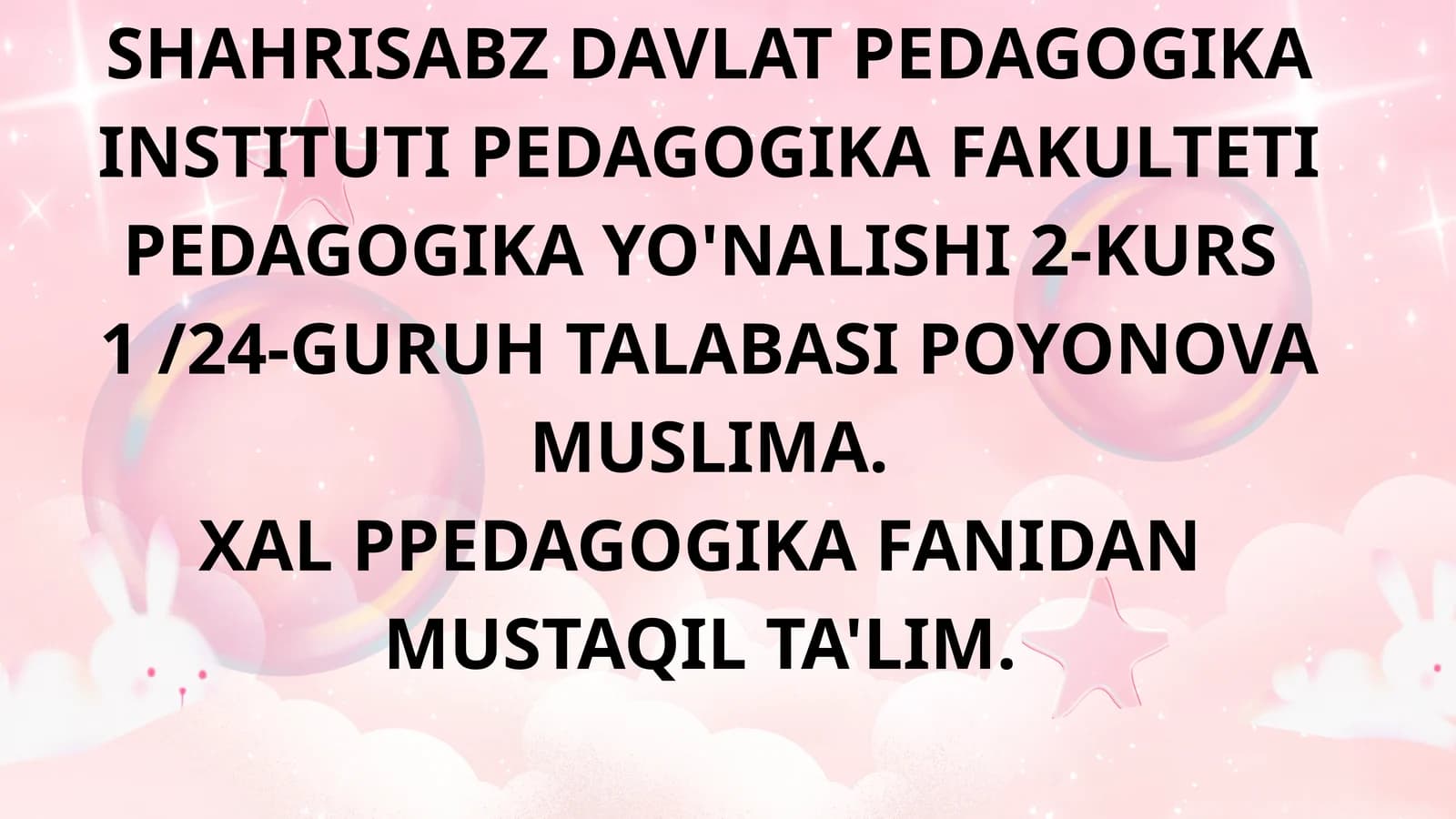 XALQ pedagogikasida kitobxonlik madaniyati