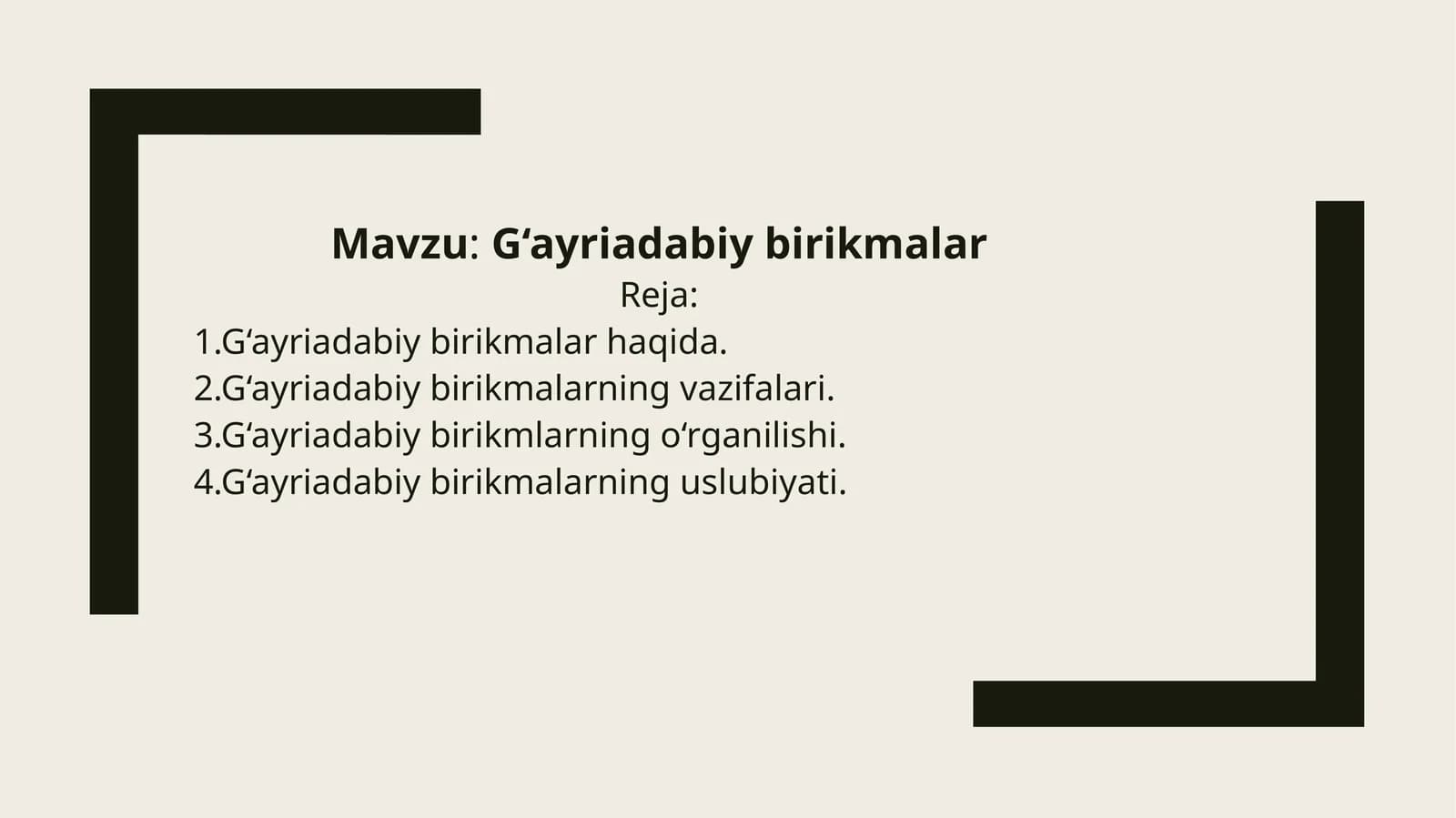 G‘ayriadabiy birikmalar