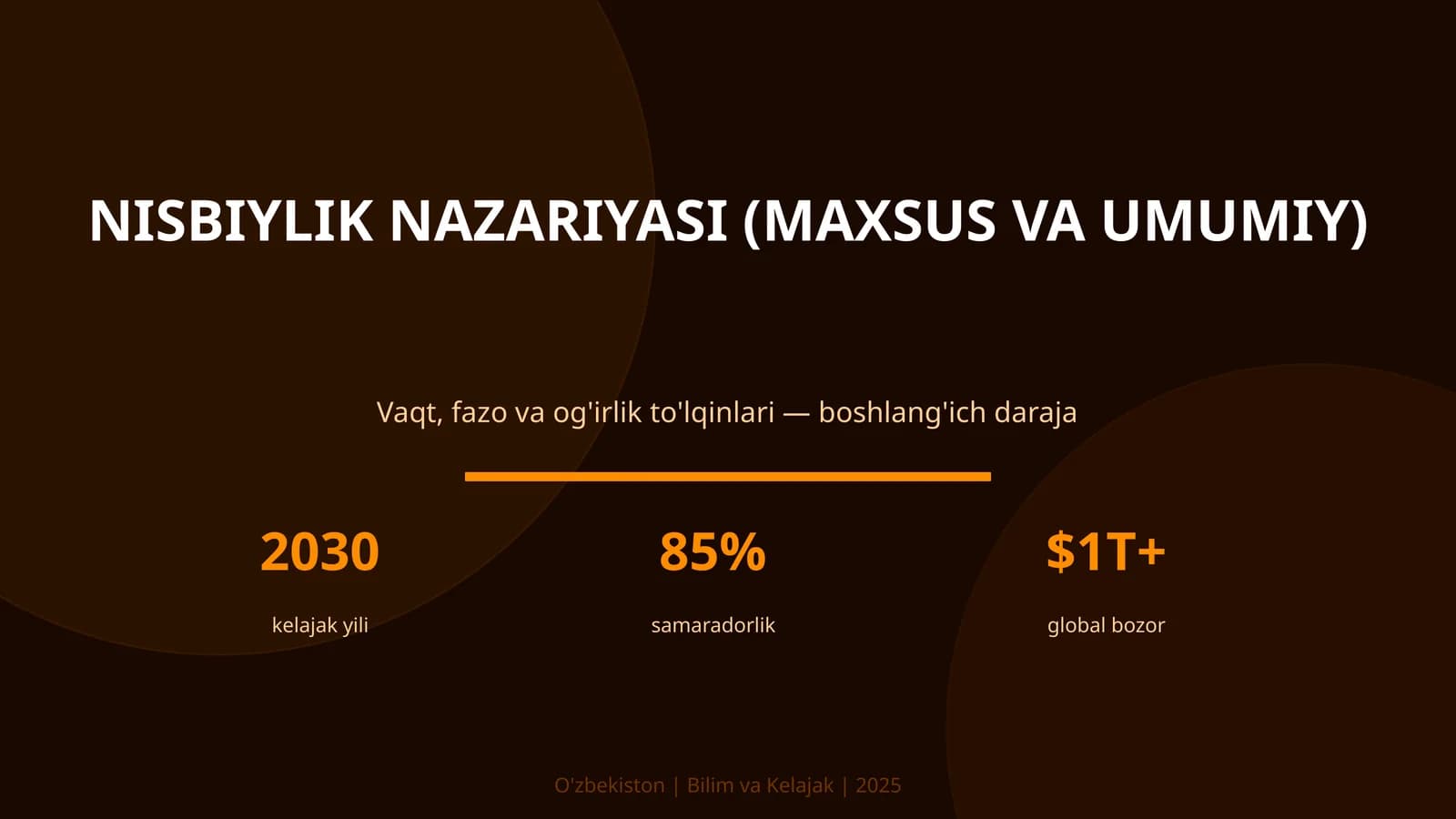 Nisbiylik nazariyasi (maxsus va umumiy)