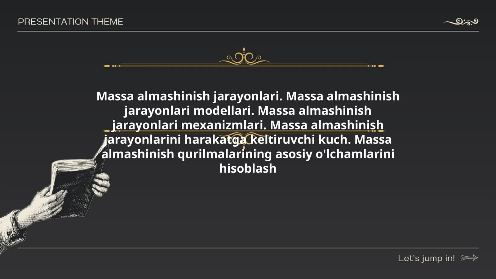 Massa almashinish jarayonlari