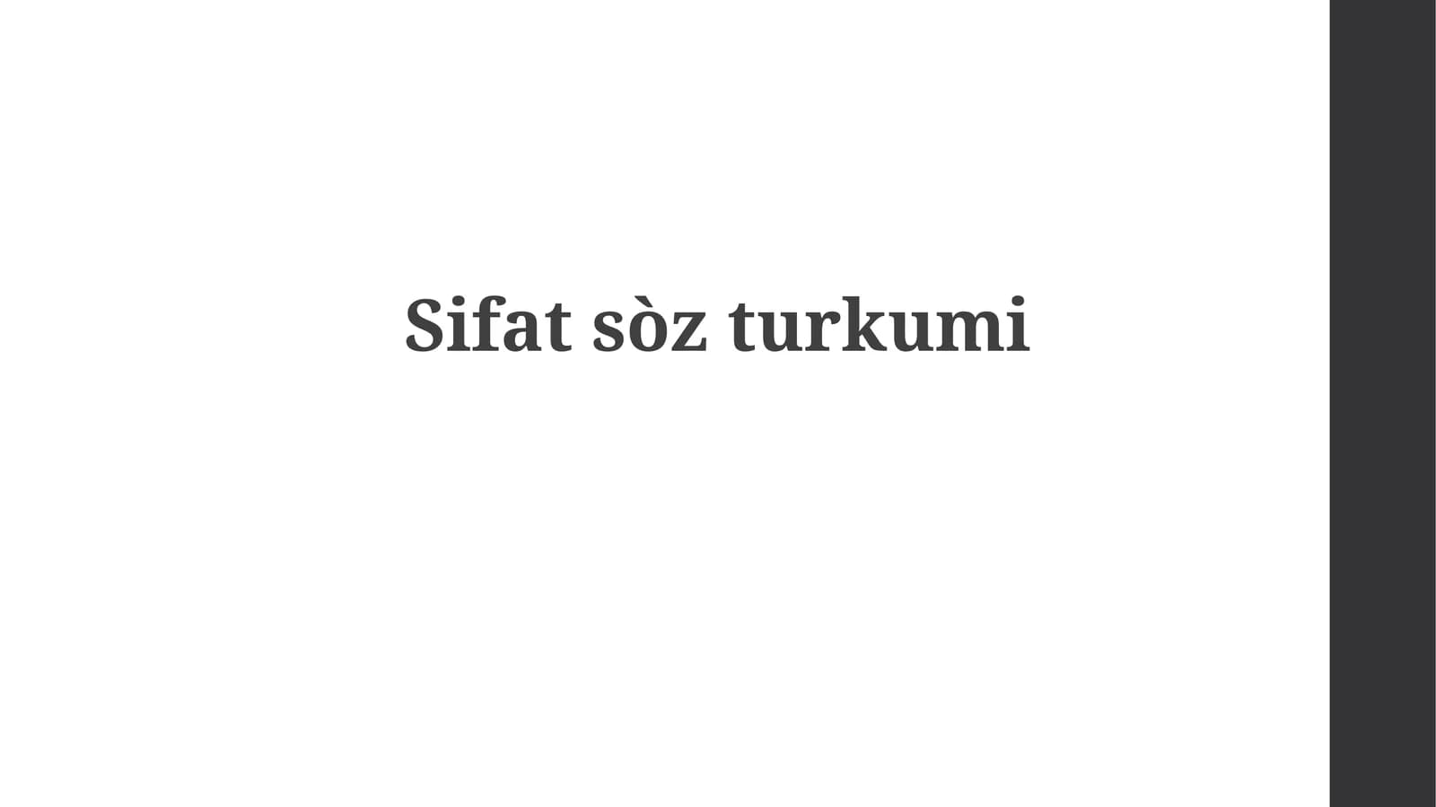 Sifatsòzturkumi