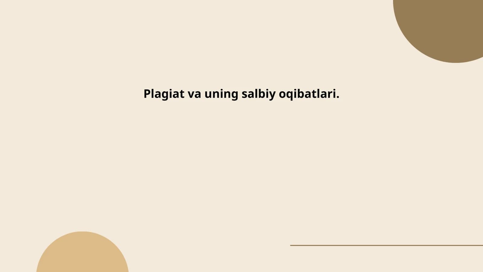 Plagiat va uning salbiy oqibatlari