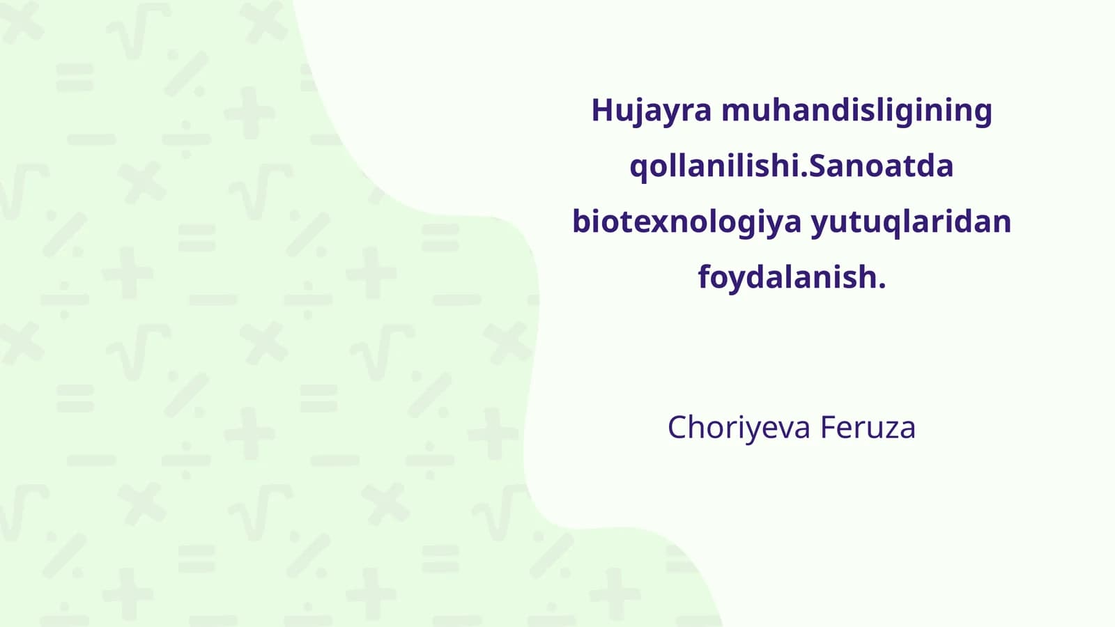 Hujayra muhandisligining qollanilishi
