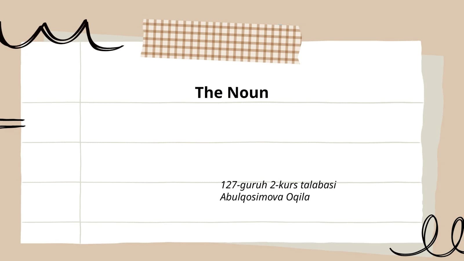 The Noun