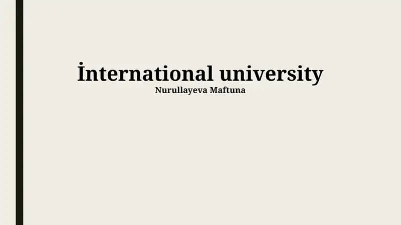 International University