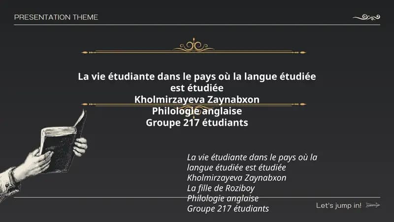 La vie étudiante dans le pays où la langue étudiée est étudiée