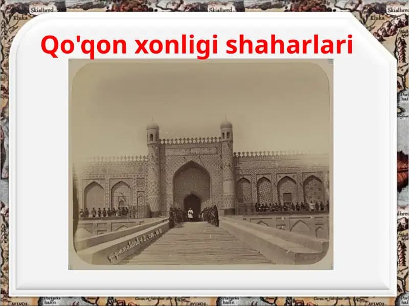 Qo'qonxonligishaharlari