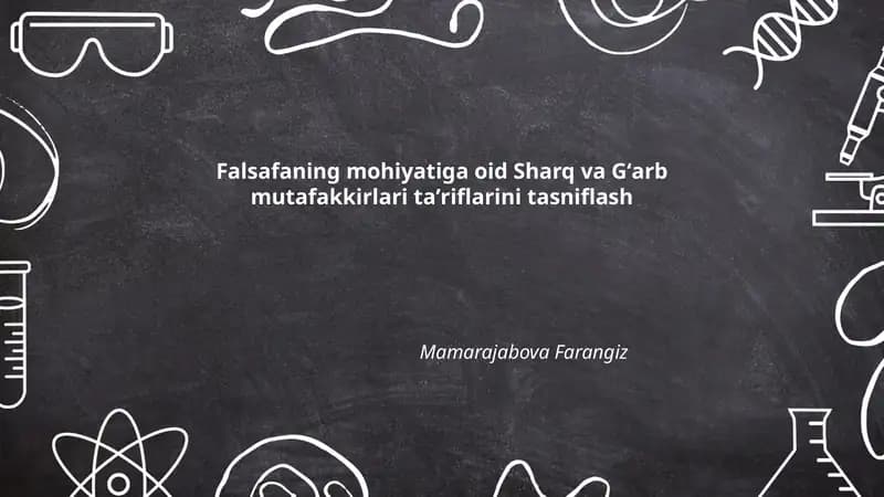 Falsafaning mohiyati