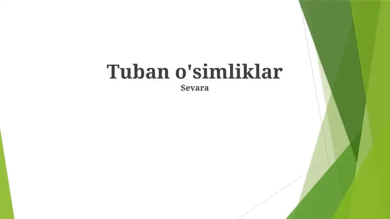 Tuban o'simliklar