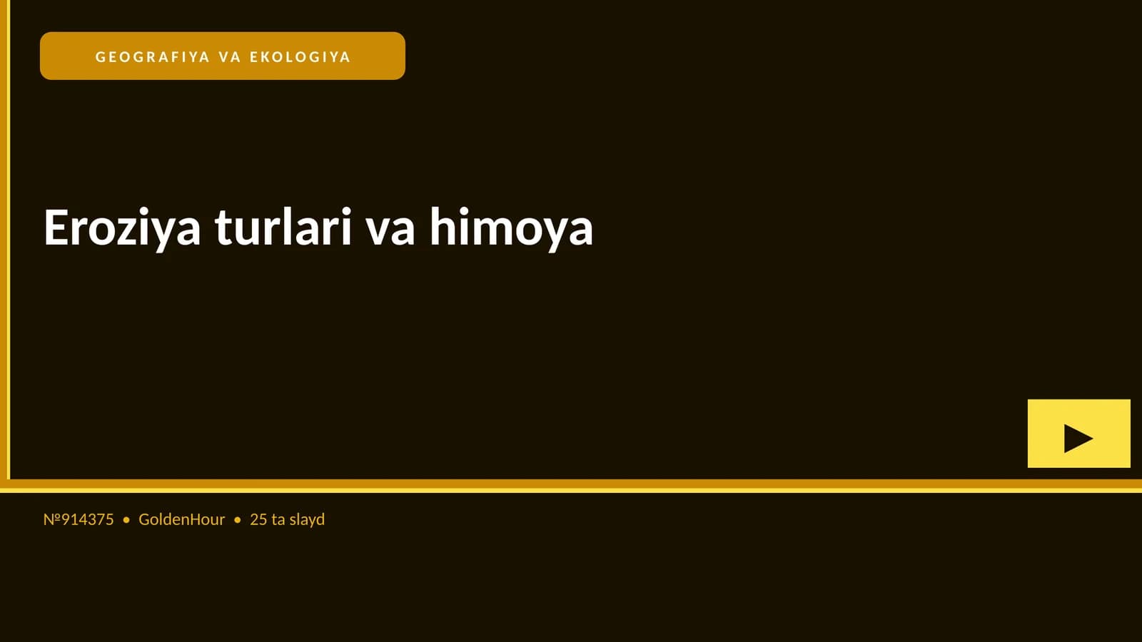 Eroziya turlari va himoya